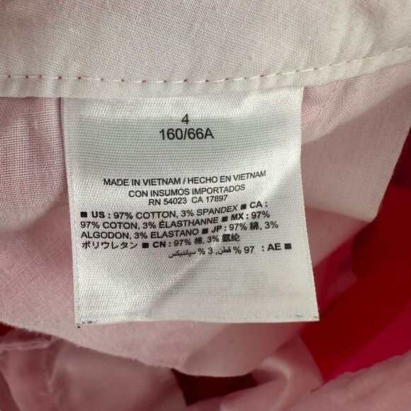 Old Navy Chino Shorts Pink Womens Size 4 Classic Preppy Casual Mid Rise Everyday - Picture 3 of 4